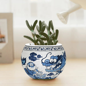 Puzzle Flowerpot (80 pieces) - I am Alexander - Fat Dragon in the Sky