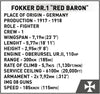 Historical Collection - Fokker Dr.1 Red Baron 2986