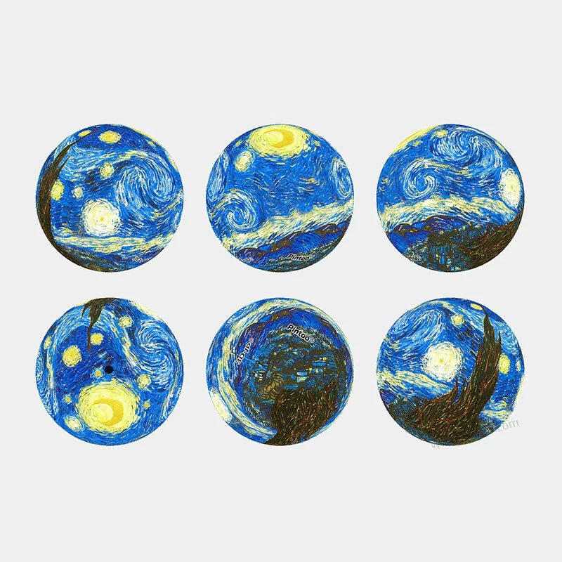 Puzzle Keychain - Vincent Van Gogh - Starry Night 1889