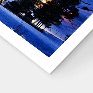 1000 pieces - Beautiful Dusk in French Alps Resort