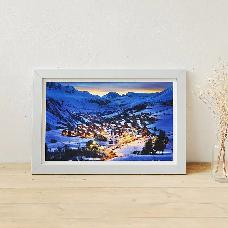 1000 pieces - Beautiful Dusk in French Alps Resort