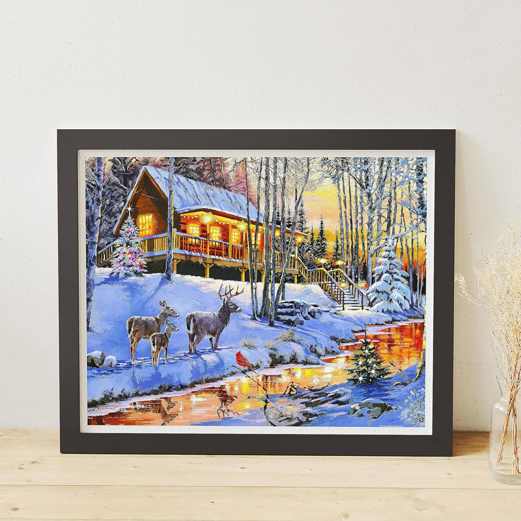 2000 pieces - The Macneil Studio - Winter in the Woods