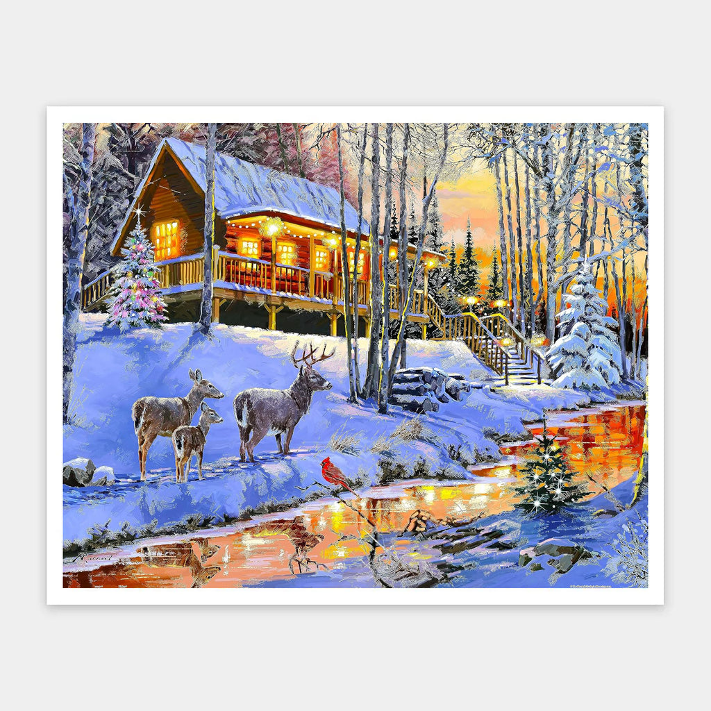 2000 pieces - The Macneil Studio - Winter in the Woods