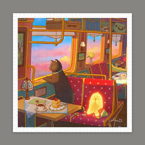 900 pieces - Kitten's Travels, Train