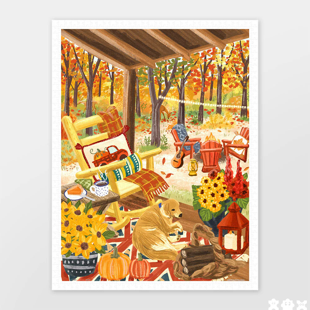 1200 pieces - Fall Porch
