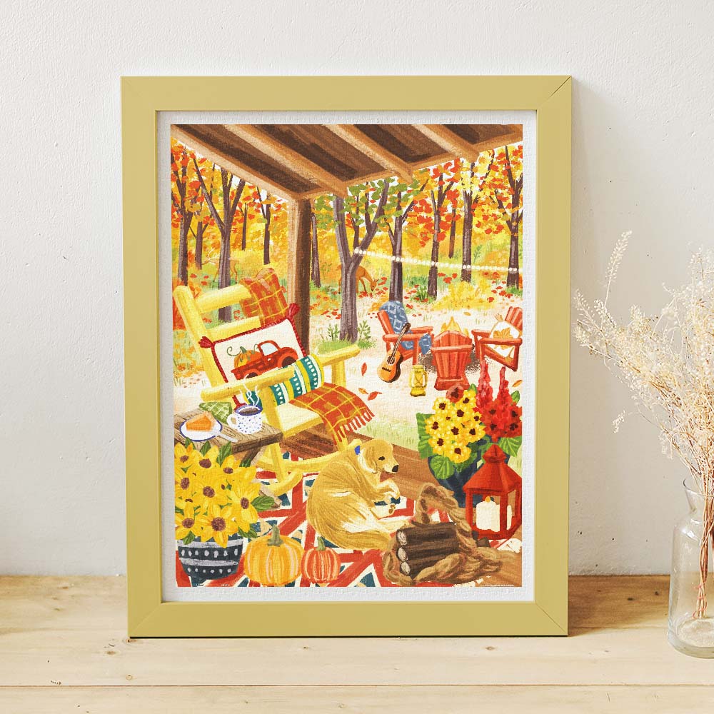 1200 pieces - Fall Porch