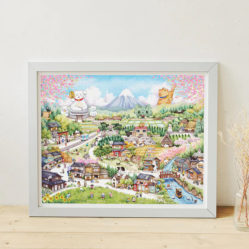 2000 pieces - Fortune Cat Village