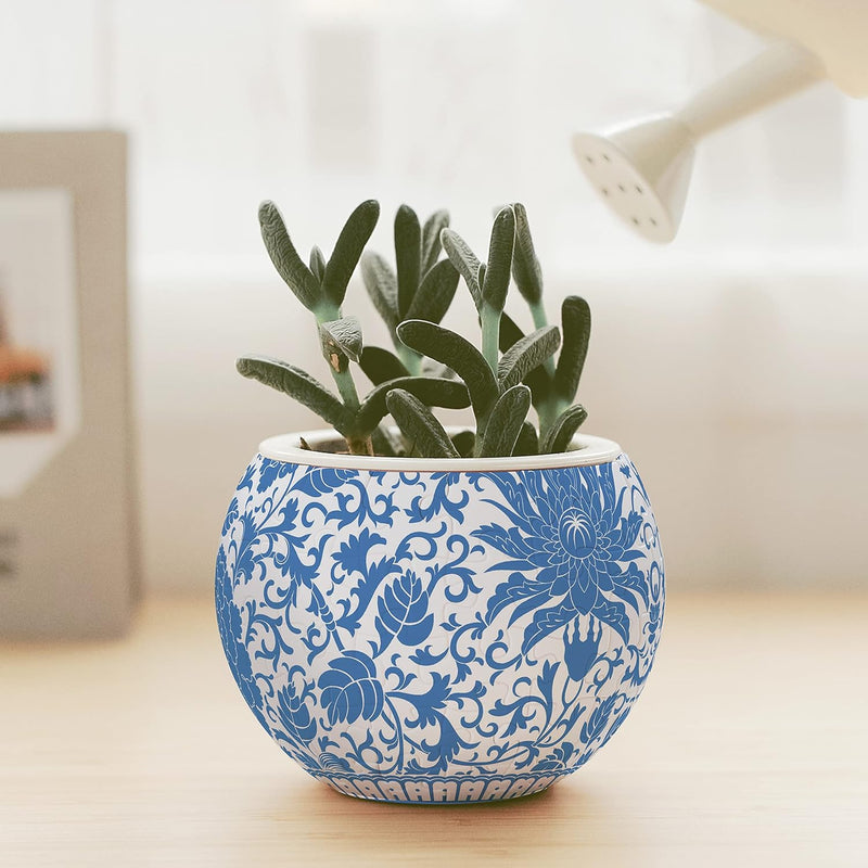 Puzzle Flowerpot (80 pieces) - Oriental Floral Ornament