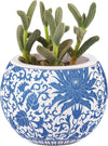 Puzzle Flowerpot (80 pieces) - Oriental Floral Ornament