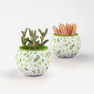 Puzzle Flowerpot (80 pieces) - Elegant Green