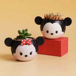 Puzzle Flowerpot - Mickey & MInnie