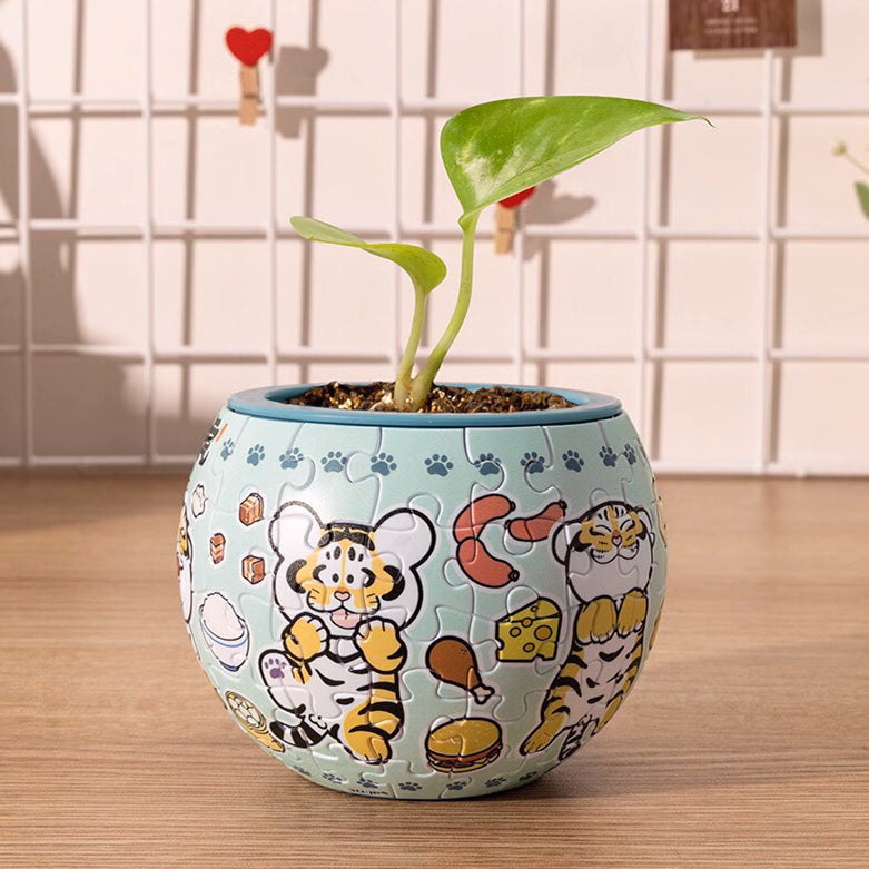 Puzzle Flowerpot (80 pieces) - I am Alexander