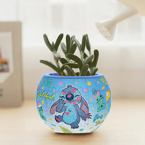 Puzzle Flowerpot (80 pieces) - Stitch