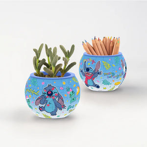 Puzzle Flowerpot (80 pieces) - Stitch