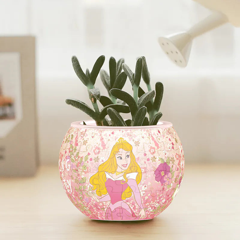 Puzzle Flowerpot (80 pieces) - Sleeping Beauty (Princess Aurora)