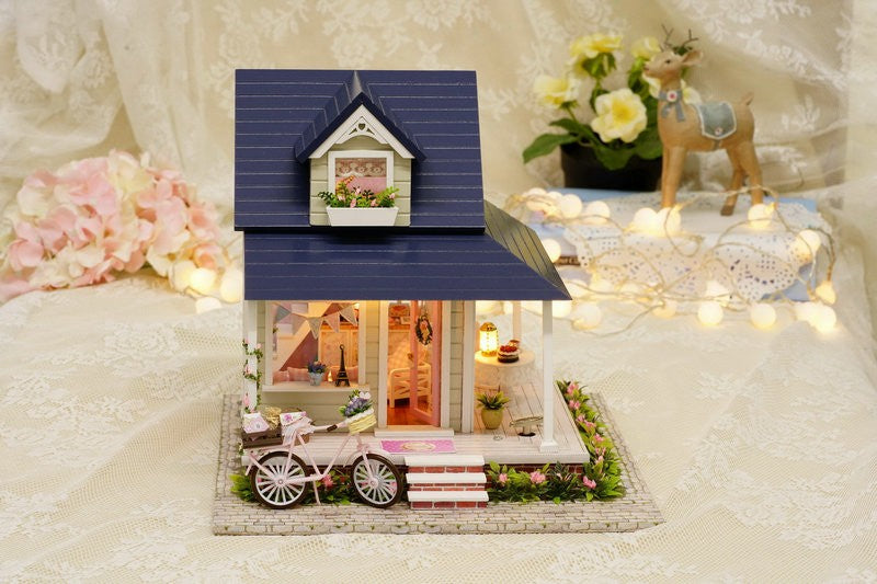 Large Miniature Dollhouse - Bicycle Angel
