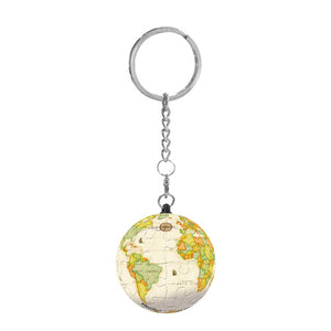 Puzzle Keychain - Yellow Globe