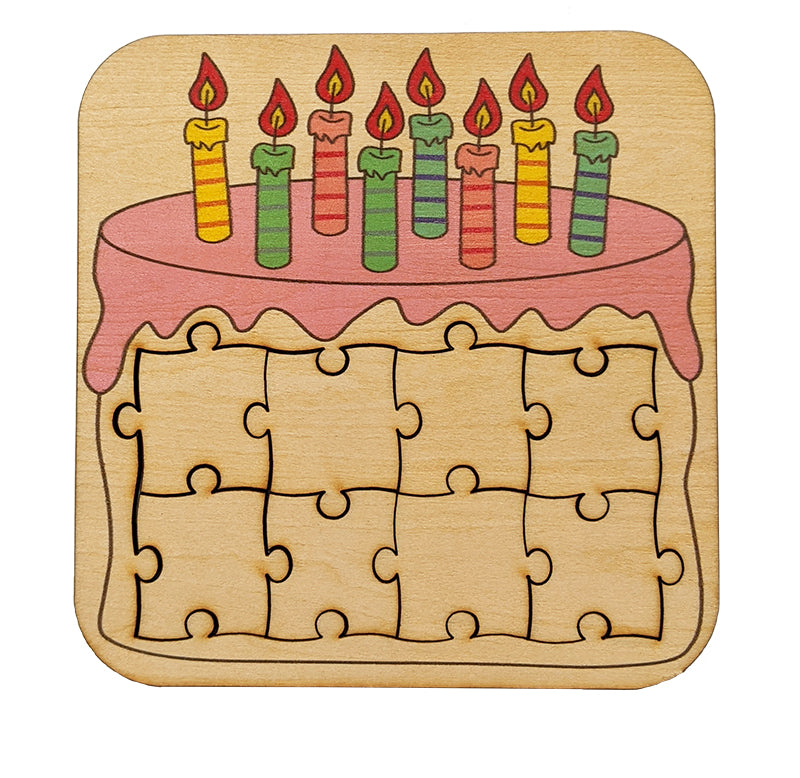 Fancy Cakes Wooden Jigsaw Puzzle