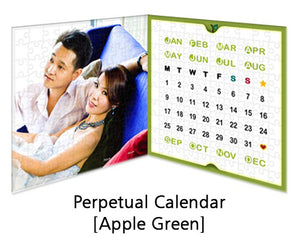 Customised Puzzle Calendar 200 pieces_Apple Green
