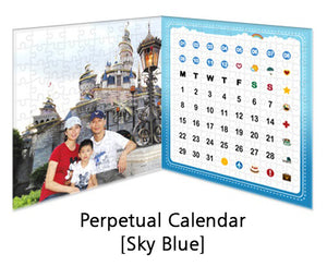 Customised Puzzle Calendar 200 pieces_Sky Blue