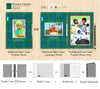 Customise Puzzle Notebook Cover_Checker (Blue & Green)