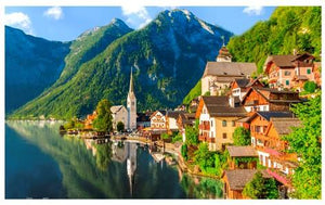 Lakeside Village of Hallstatt, Austria 1000 pcs Jigsaw Puzzle