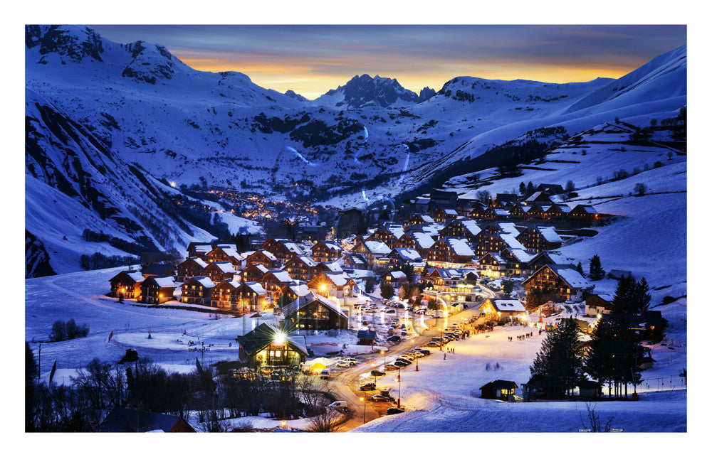 Beautiful Dusk in French Alps Resort 1000 pieces Jigsaw Puzzle Pintoo