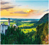 4000 pieces (Panorama) - Sunset of Neuschwanstein Castle, Germany