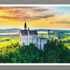 4000 pieces (Panorama) - Sunset of Neuschwanstein Castle, Germany