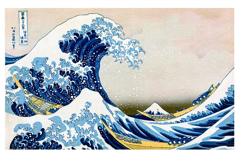 H2444 - 1000pcs - Hokusai - The Great Wave of Kanagawa