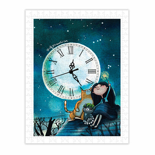 300 pieces - Puzzle Clock - Starry Starry Night
