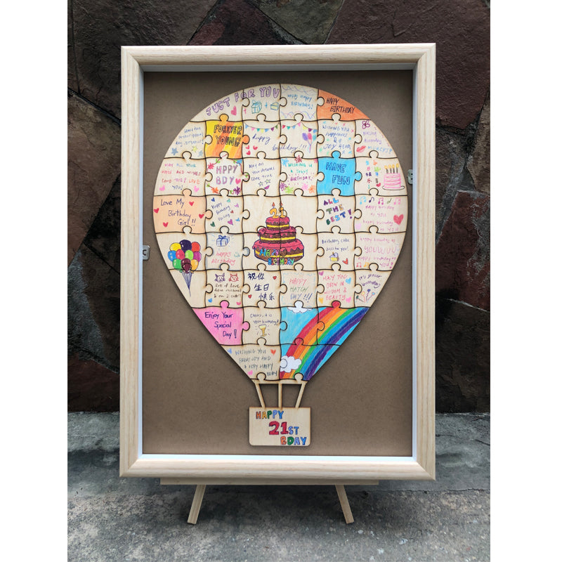 Hot Air Balloon Guestbook Puzzle