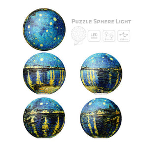 J1024 Pintoo Puzzle Sphere Light - Starry Night 1888