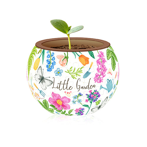 Puzzle Flowerpot (80 pieces) - Little Garden