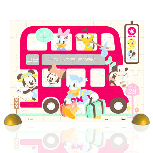 Junior 48 pieces - Mickey Mouse Family - Happy Bus